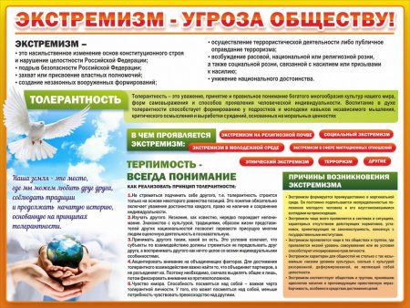 Экстремизм-угроза обществу.