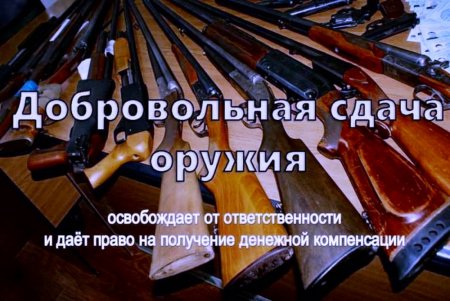 Памятка по добровольной сдаче оружия