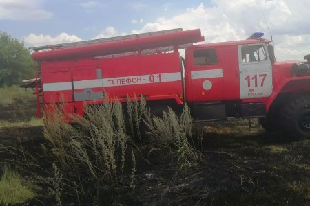 Вчера на площади 200 квадратных метров горела сухая трава